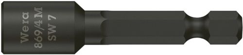 Steckschlüsseleinsatz mit 6-Kant-Antrieb Schlüsselweite 7 mm Länge 50 mm mit Magnet Steckschlüsseleinsatz mit 6-Kant-Antrieb Schlüsselweite 7 mm Länge 50 mm mit Magnet