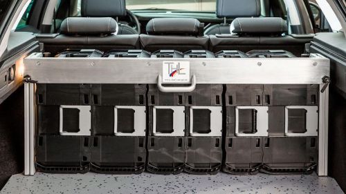 THL Ladungssicherungs- ALU-Rack für DynaCase angepasst auf alle gängigen Kombi-Fahrzeugtypen