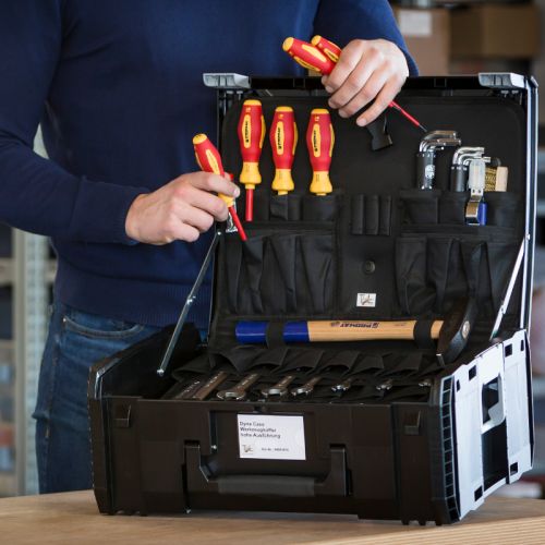 Tool-Kit Objektmontage im DynaCase hohe Bauform im THL Design 104-tlg.