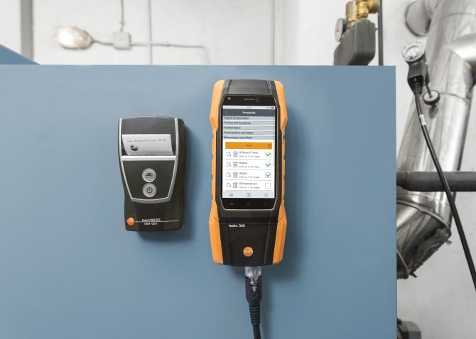 testo 300 Abgasmessgerät klar strukturierte Messmenüs