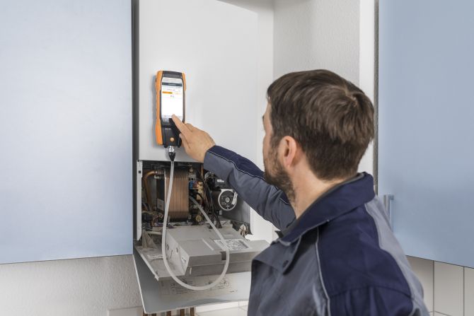 testo 300 Abgasmessung mit Smart-Touch-Technologie